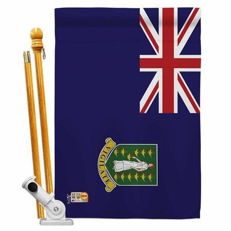 COSA 28 x 40 in. British Virgin Islands Flags of the World Nationality Impressions Vertical House Flag CO2038834